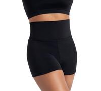Capezio Women's High Waisted Shorts, Black, Extra Large