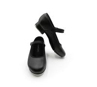 Capezio Women's Mary Jane 3800 Tap Dance Shoes - Round-Toe Design with Adjustable Buckle, Non-Slip Heel for Stability, Pre-Attached TeleTone Taps, 9.5 M US, 41 EU, Black