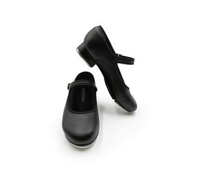 Capezio Women's Mary Jane 3800 Tap Dance Shoes - Round-Toe Design with Adjustable Buckle, Non-Slip Heel for Stability, Pre-Attached TeleTone Taps, 9.5 M US, 41 EU, Black