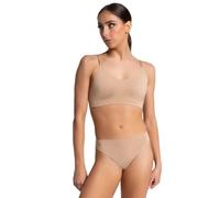 Capezio Women's Plus Size Seamless Clear Back Bra, Nude