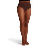 Capezio Women's Professional Fishnet Tight with 1" Elasticized Waistband - Soft Nylon Sock Lining for Comfort, Solid Foot Pads, Perfect for Dance, Toffee, Small