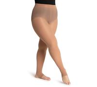 Capezio Womens Self Knit Waist Stirrup Tights (1961) -LIGHT SUNT -SM