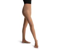 Capezio Womens Self Knit Waist Stirrup Tights (1961) -LIGHT TAN -SM