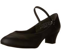 Capezio Women's Suede Jr. Footlight, Black, 6 D-Wide