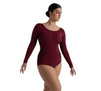 Capezio Womens Team Basics Adult Long Sleeve Leotard (TB135) -Maroon -S