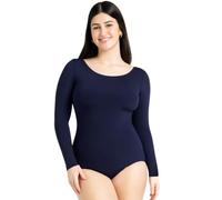 Capezio Womens Team Basics Adult Long Sleeve Leotard (TB135) -Navy -XS