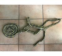 CAPEZZA SOFT CON LUNGHINA IN NYLON INTRECCIATO MISURA FULL MARRONE/SABBIA/GIALLO