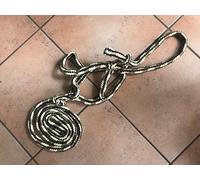 CAPEZZA SOFT CON LUNGHINA IN NYLON INTRECCIATO MISURA PONY MARRONE/SABBIA/CREMA