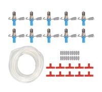 Capezzoli d'acqua di coniglio Galvanizzato alimentatore bevitore 10pcs automatico da 5 m tubi piccoli animali di avvolgimento del pollame