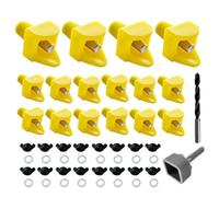 Capezzoli Di Pollo Per Acqua,Bevitore Per Capezzoli Di Pollo, Capezzoli automatici per pollame a montaggio laterale orizzontale, 16 pezzi, di abbeveraggio automatico per polli con trapano