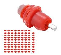 Capezzoli per Acqua di Pollo, 100 Pezzi di Pollame per Alimentatori Capezzoli Alimentatori Pollastro Waterer Gallina a Vite Anatra in Acqueretto Pollo Automatico Capezzole Pulcini Pulcino Hel Anatra