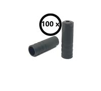 Capgo Set 100 Pezzi Terminali Guaina cambio BL 4 mm sigillati Nero