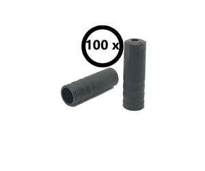 Capgo Set 100 Pezzi Terminali Guaina cambio BL 4 mm sigillati Nero