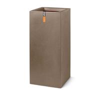 Capi Europe - Fioriera rettangolare Smooth NL - 36 x 79 - Warm taupe - Apertura Ø26 - Vaso per uso interno ed esterno - Infrangibile - 100% riciclabile - KWT952