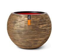 Vaso a sfera - Europa Europa - Rib NL - 40 x 32 cm - nero / oro