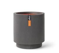 Capi Vaso Cylinder - Groove - 36x38 cm - Antracite