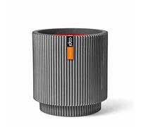 Capi Vaso Cylinder - Groove - 36x38 cm - Antracite