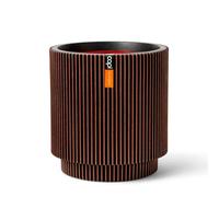Capi Europe - Vaso cilindro Groove NL - 41x43 - Rame - Apertura Ø36 - Vaso da fiori per uso interno ed esterno - Infrangibile - 100% riciclabile - KGVCO883