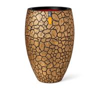 Capi Europe - Vaso elegante deluxe Clay NL - 51x72 - Oro - Apertura Ø31 - Vaso per uso interno ed esterno - Infrangibile - 100% riciclabile - KGBC1138