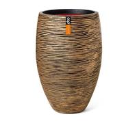 Capi Europe - Vaso elegante deluxe Rib NL - 55x85 - Oro - Apertura Ø55 - Vaso da interno e da esterno - KBGR1132