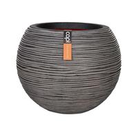 Capi Europe - Vaso palla Rib NL - 40x32 - Antracite - Apertura Ø40 - Vaso da interno e da esterno - KOFZ270