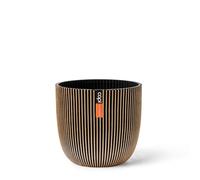 Capi Europe - Vaso sfera Groove « made with » - 28x27 - Oro - Apertura Ø28 - Vaso da interno e da esterno - IGGB536