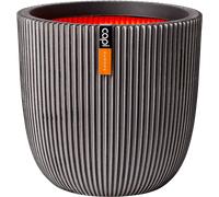 Capi Vaso Ball - Groove - 35x34 cm - Antracite