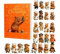 Capibara Avvento Natale 2025, Decorazioni In Acrilico 2D Per La Casa, Calendario Per Il Conto Alla Rovescia Con Ornamenti Di Capibara Da 24 Giorni Per Il Soggiorno Della Famiglia, Simpatico Display Na
