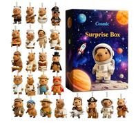 Capibara Avvento - Pendenti In Acrilico 2D - 24 Giorni Giocattolo Capibara Avvento | Per Aula Festa Vacanza Tradizione Inverno Celebrazione Maniglia Porta Zaino