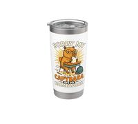 Capibara, Bambini Ragazzi Ragazze, Capybara Ate My Homework Capybara Bicchiere termico in acciaio inox doppia parete