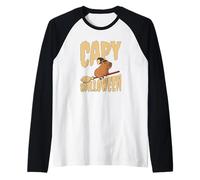 Capibara Capy Halloween Maglia con Maniche Raglan
