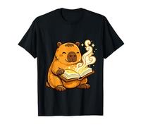 Capibara Che Legge Un Libro magia dei Libri Maglietta