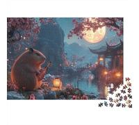Capibara che Suona il Piano Jigsaw Paesaggio Bellissimo Puzzle in Legno 1000Pcs Collection Divertimento Per Adulti Rilassamento E Intelligence Impossible Puzzle 1000pcs (75x50cm)