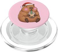 Capibara di Natale che beve il tè Boba, carino vacanza PopSockets PopGrip per MagSafe