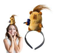 Capibara - Fermaglio per capelli a forma di animaletto di peluche, mollette per capelli a forma di dei cartoni animati, per capelli multifunzionali per rappresentazioni