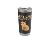 Capibara Gioco Sfida - Non guardare il Capibara o Game Over Bicchiere termico in acciaio inox doppia parete