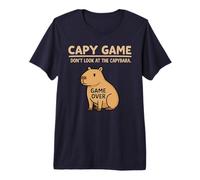 Capibara Gioco Sfida - Non Guardare Il Capibara o Game Over Maglietta Premium