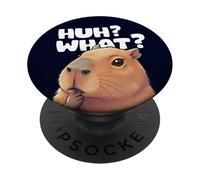 Capibara Huh che divertente animale pensante con meme PopSockets PopGrip Adesivo