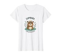 Capibara: Il Filosofo della Natura Maglietta, Donna, Bianco, M