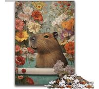Capibara nella vasca da bagno, puzzle per adulti, 2000 puzzle, antistress per ammazzare il tempo in casa con poster abbinato e foglio di quiz (70x100cm)