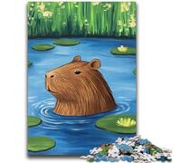 Capibara of The Pond Puzzle per adulti e adolescenti, gioco stimolante e gioco per famiglie, ideale come regalo per tutta la famiglia (38x52cm)