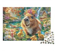 Capibara Puzzle 1000 Pezzi, Jigsaw Puzzle Ad Alta Difficoltà Regali Per Adulti E Adolescenti, Home Giochi 38x26cm/1000pcs