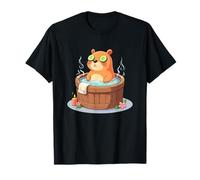 Capibara Rilassato nella Vasca Spa - Design Animale diverten Maglietta