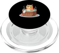 Capibara rilassato nella vasca spa - Design animale diverten PopSockets PopGrip per MagSafe