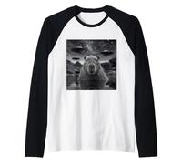 Capibara Selfie con strani UFO Maglia con Maniche Raglan