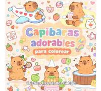 Capibaras adorables para colorear