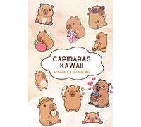 Capibaras Kawaii para Colorear
