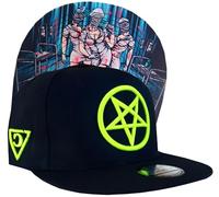 Capiche [99+ Designs] Berretto Infermiera Nera, Maledetta, Cappello Snapback Divertente per Uomini, Steampunk, Pentagramma Neon Verde, Tatuaggio Grafico Medico