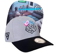 Capiche [99+ Designs] Cappello da Baseball Grigio per Uomini, Lavaggio del Cervello Curvo, Matrix, Orwelliano, Grande Fratello, Propaganda, Stato, Governo, Cospirazione, Privacy, Sorveglianza