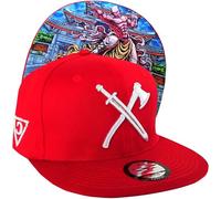 Capiche [99+ Designs] Cappello Snapback Rosso, Shaolin, da Uomo, Baseball, Guerriero, Cinese, Monaco Asiatico, Kung Fu, Dinastia, Mantello Arancione